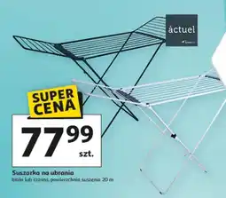 Auchan Suszarka na ubrania biała lub czarna, powierzchnia suszenia 20 m oferta