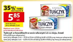 Auchan Tuńczyk w kawałkach w oleju oferta