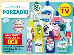 Auchan Środki do czyszczenia Cif, Sidolux, Meglio, Sanytol, E5 oferta