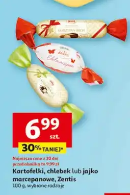 Auchan Kartofelki, chlebek lub jajko marcepanowe Centis 100g, wybrane rodzaje oferta