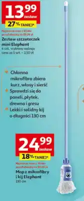 Auchan Mop z mikrofibry i kij 130cm oferta
