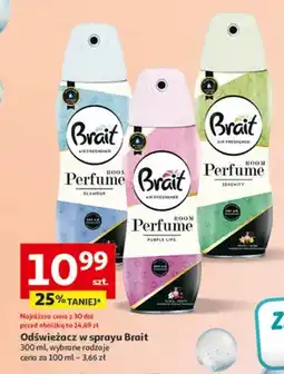 Auchan Odświeżacz w sprayu Perfume, wybrane rodzaje oferta