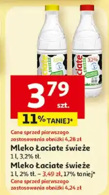 Auchan Mleko Łaciate świeże oferta