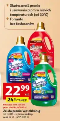 Auchan Żel do prania Waschkönig, wybrane rodzaje oferta