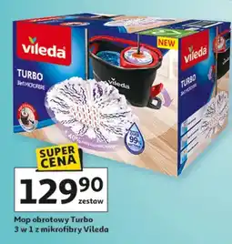 Auchan Mop obrotowy Turbo 3 w 1 z mikrofibry oferta