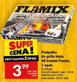 Twój Market Podpałka do grilla i kominka 48 kostek Flamix oferta