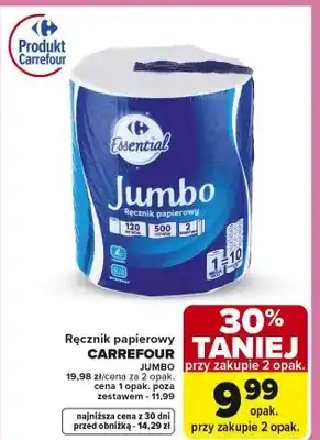Carrefour Ręcznik papierowy jumbo oferta