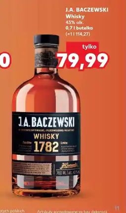 Kaufland Whisky J.A. Baczewski oferta