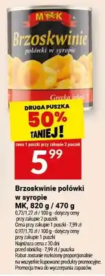 Twój Market Brzoskwinie połówki w syropie MK oferta