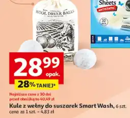 Auchan Kule z wełny do suszarek, 6 szt oferta