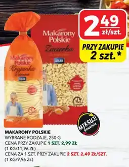 Top Market Makaron polskie wybrane rodzaje oferta