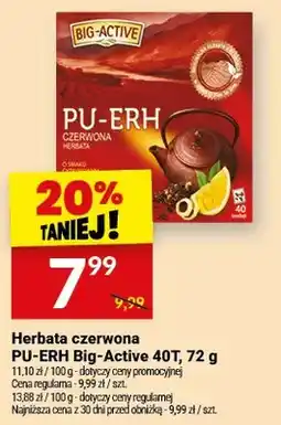 Twój Market Herbata czerwona Big-Active 40T oferta