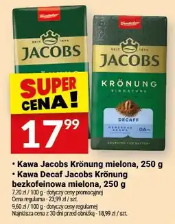 Twój Market Kawa mielona Decaf Krönung Bezkofeinowa oferta