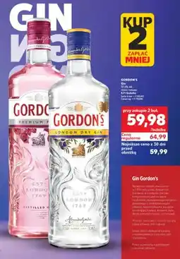 Kaufland Gin 37.5% alk. różne rodzaje oferta