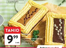Intermarche Mazurek z polewą czekoladową z polewą toffi oferta