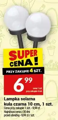 Twój Market Lampka solarna kula czarna oferta