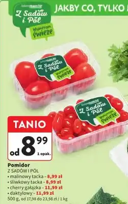 Intermarche Pomidor śliwkowy tacka Z SADÓW I PÓL oferta