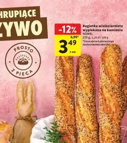 Intermarche Bagietka wieloziarnista wypiekana na kamieniu oferta