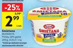 Intermarche Śmietana Polska 18% gęsta oferta