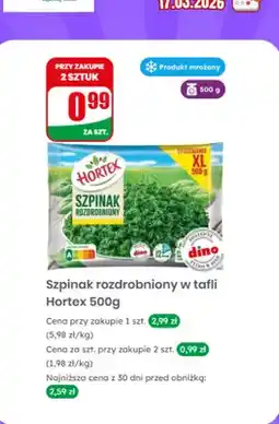Dino Szpinak rozdrobniony w tafli oferta