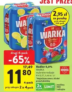 Intermarche Radler 0,0% wybrane rodzaje oferta