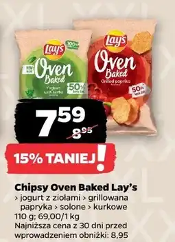 Netto Chipsy Oven Baked, różne rodzaje oferta