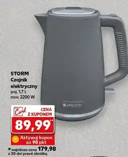 Kaufland Czajnik elektryczny poj. 1.7 l, moc 2200 W Storm oferta