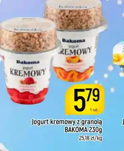Delikatesy Piotruś Pan Jogurt kremowy z granolą Bakoma oferta