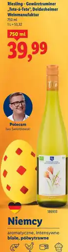 Lidl Riesling - Gewürztraminer „Tete-á-Tete”, Deidesheimer Weinmanufaktur oferta