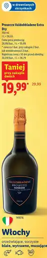 Lidl Prosecco Valdobbiadene Extra Dry oferta