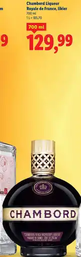 Lidl Chambord Liqueur Royale de France, likier oferta