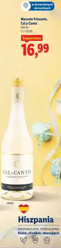 Lidl Moscato Frizzante, Cal y Canto oferta