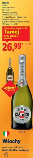 Lidl Martini Asti lub Prosecco oferta