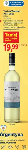 Lidl Trapiche Vineyards Pinot Grigio oferta