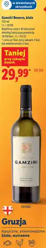 Lidl Gamziri Reserva, białe oferta