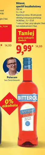 Lidl Bitterol, aperitif bezalkoholowy oferta