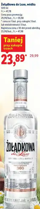 Lidl Żołądkowa de Luxe, wódka oferta