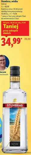 Lidl Stumbras, wódka oferta