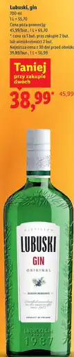 Lidl Lubuski, gin oferta