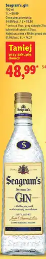 Lidl Seagram's, gin oferta