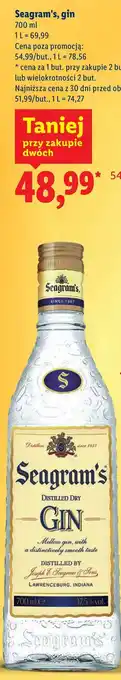 Lidl Seagram's, gin oferta