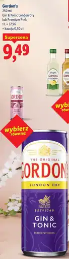 Lidl Gordon's Gin & Tonic London Dry lub Premium Pink oferta