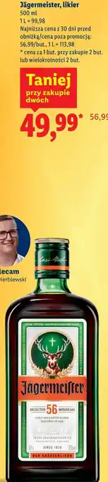 Lidl Jägermeister, likier oferta