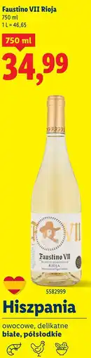 Lidl Faustino VII Rioja oferta