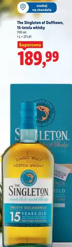 Lidl The Singleton of Dufftown, 15-letnia whisky oferta