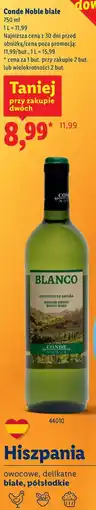 Lidl Conde Noble białe oferta