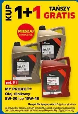 Kaufland MY PROJECT Olej silnikowy 5W-30 lub 10W-40 oferta