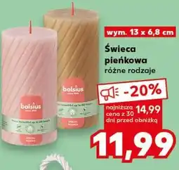 Kaufland Świeca pieńkowa oferta