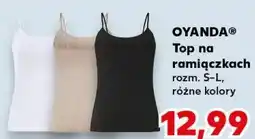 Kaufland OYANDA Top na ramiączkach oferta