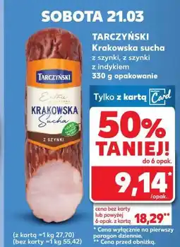 Kaufland TARCZYŃSKI Krakowska sucha oferta